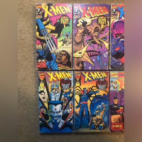 X-MEN VHS Lot Of 14 VHS Tapes Vintage Marvel Comic Series 1992 - Picture 13 of 16
